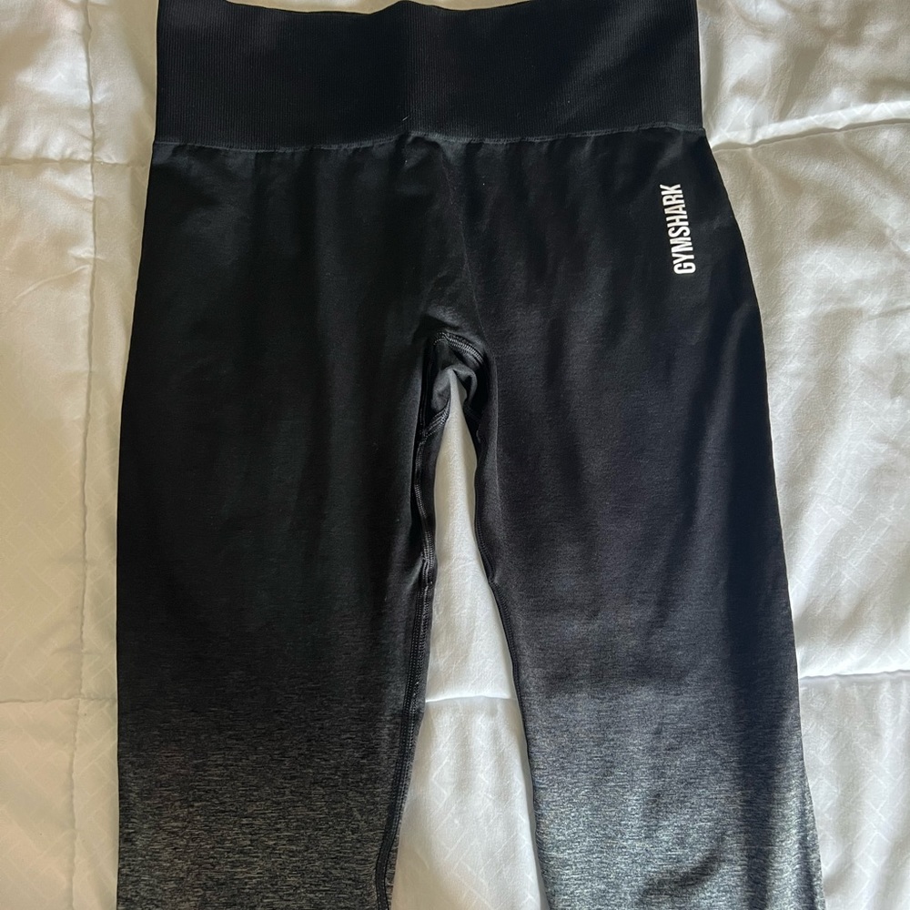 Black ombre seamless leggings